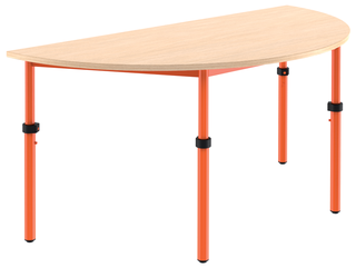 Tisch Halbkreis 120x60 höhenverstellbar