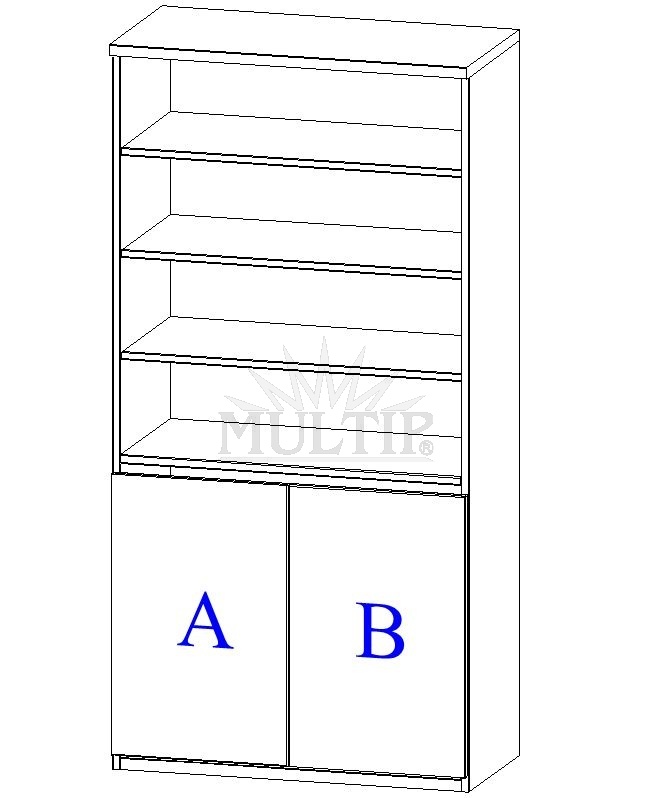 Kombinationsschrank mit 3 Böden