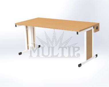 PC Tisch 160x80 mit verschiebbarer Platte