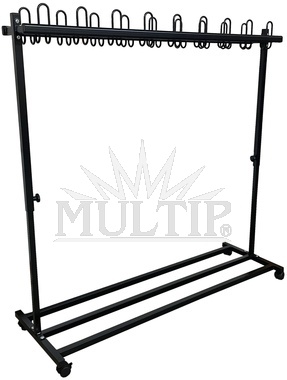 Fahrbare Garderobe - höhenverstellbar 