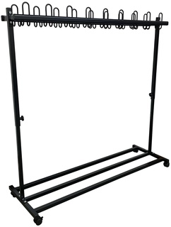 Fahrbare Garderobe - höhenverstellbar 