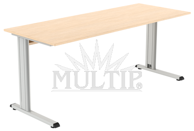 Büroschreibtisch mit Metallgestell T74