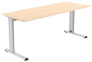 Büroschreibtisch mit Metallgestell T74